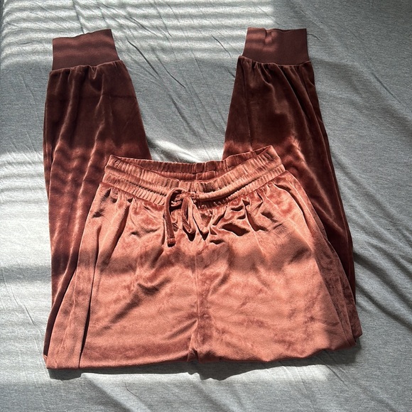 NWT ASOS Threadbare orchid velour bandeau lounge set in brown (price is firm) - Picture 10 of 13
